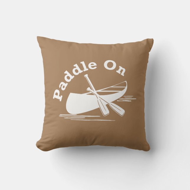 Paddle On Design - Throw Pillow 16" x 16" (Front)