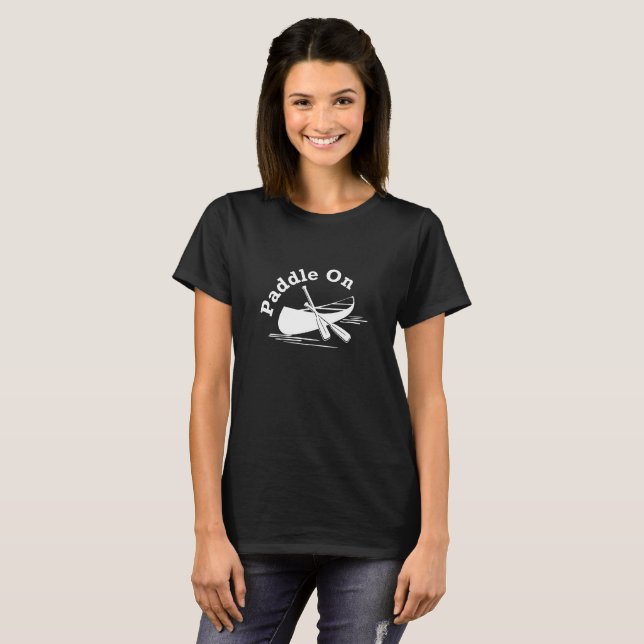 Paddle On Design - Women's Basic T-Shirt (Front Full)
