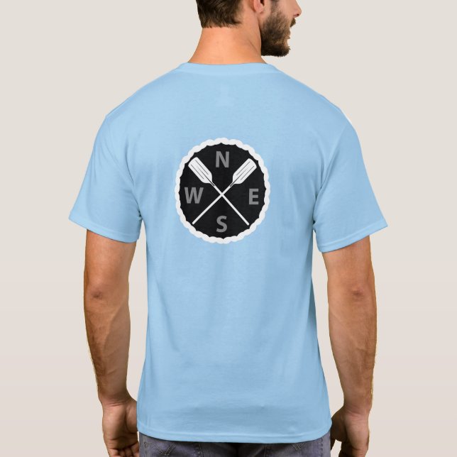Paddle On Explorer Design - Men's Basic T-Shirt (Back)