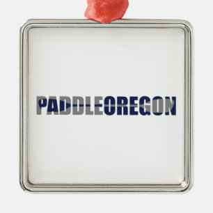 Paddle Oregon Kayaking Metal Tree Decoration