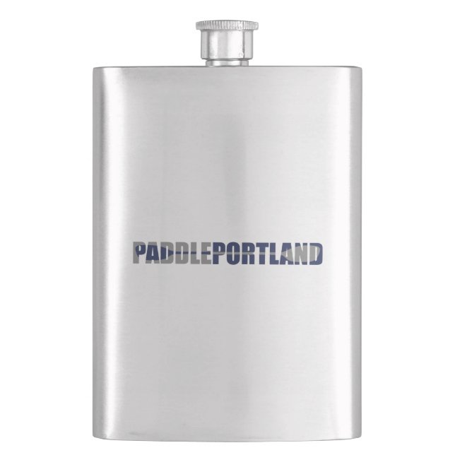 Paddle Portland Kayaking Hip Flask (Front)