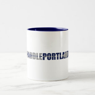 Paddle Portland Kayaking Two-Tone Coffee Mug