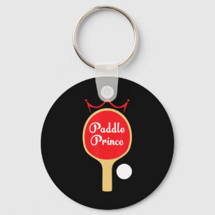 Paddle Prince  Ping Pong Fun Cute Table Tennis Gif Key Ring