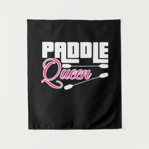 Paddle Queen Girl Kayak Tapestry