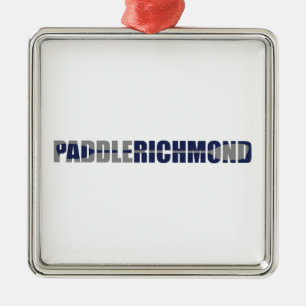 Paddle Richmond Virginia Kayaking Metal Tree Decoration