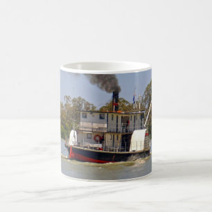Paddle Steamer Cruising River Murray, Coffee Mug