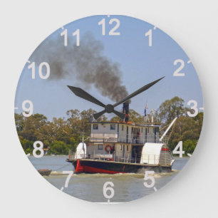 Paddle Steamer River Murray, Wall Clock
