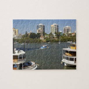 Paddle Steamers, Brisbane River, Brisbane, Jigsaw Puzzle