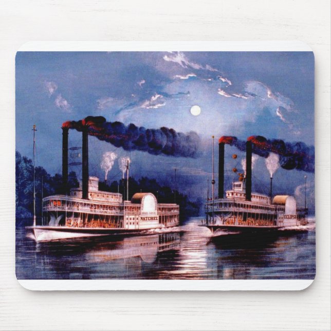 Paddle steamers mouse mat (Front)