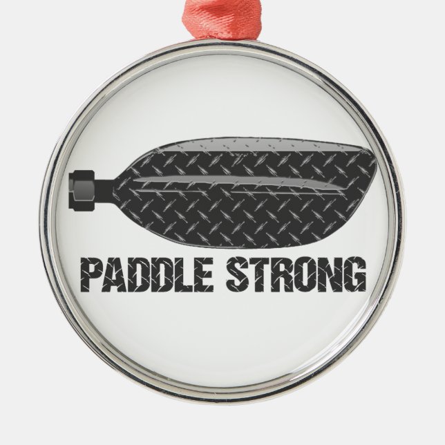 Paddle Strong Metal Tree Decoration (Front)