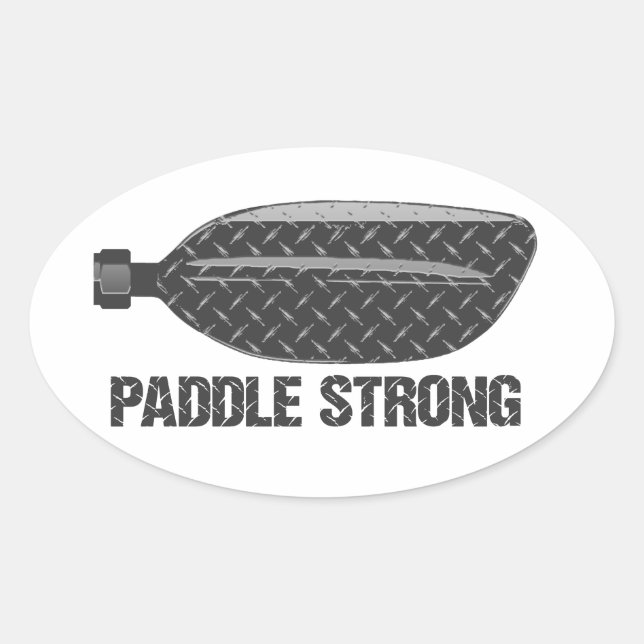 Paddle Strong Oval Sticker (Front)