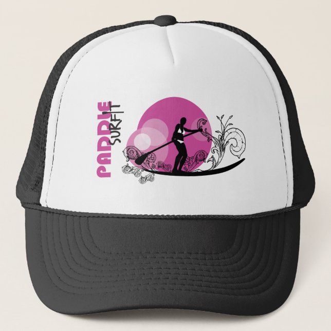Paddle Surf Girls Trucker Trucker Hat (Front)