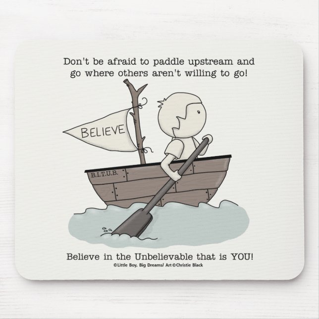 Paddle Upstream Mouse Mat (Front)