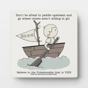 Paddle Upstream Plaque