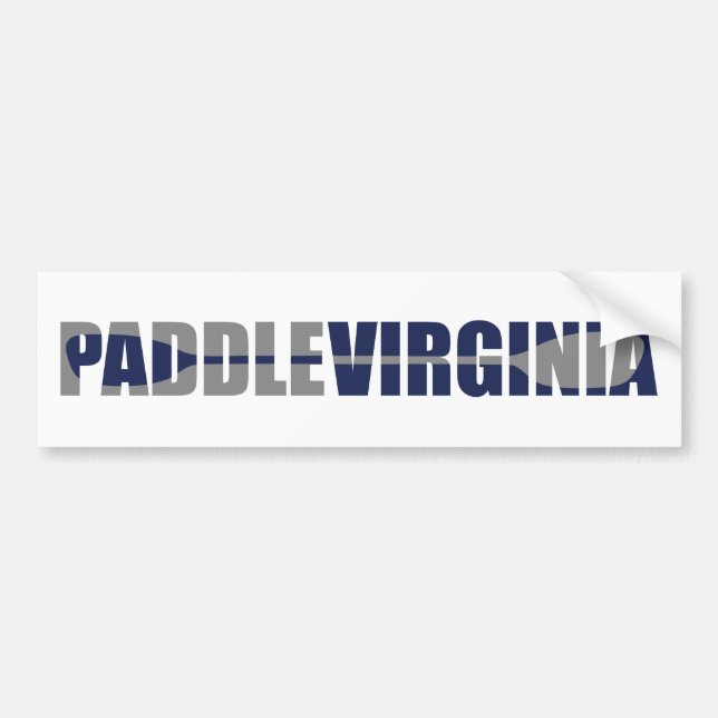 Paddle Virginia Kayaking Bumper Sticker (Front)