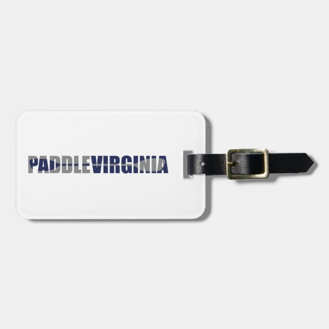 Paddle Virginia Kayaking Luggage Tag (Front Horizontal)