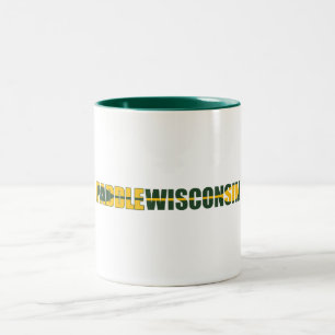 Paddle Wisconsin Kayaking Two-Tone Coffee Mug