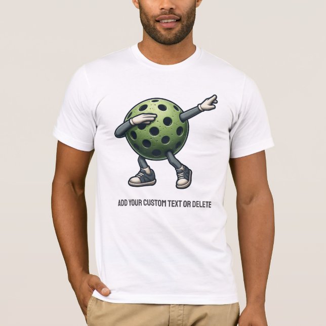 Paddleball Tee Pickleball Dabbing For Athlete (Front)