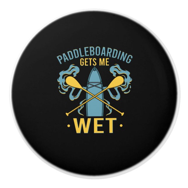 Paddleboard Paddleboarding Ceramic Knob (Front)