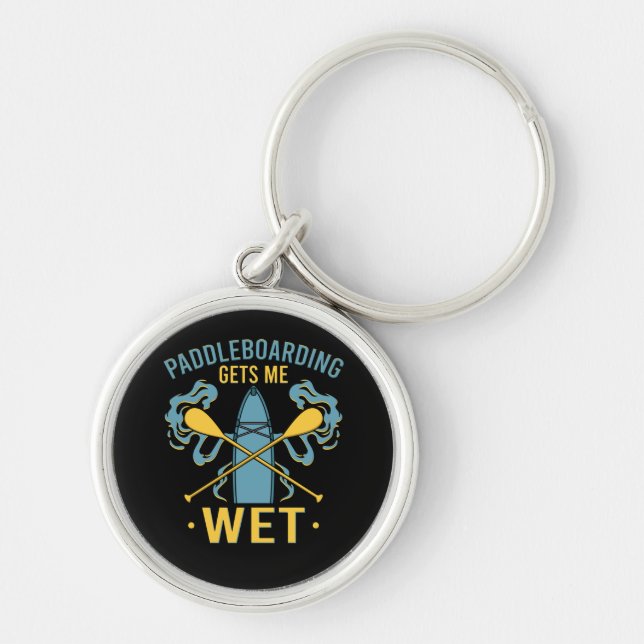 Paddleboard Paddleboarding Key Ring (Front)
