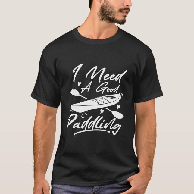 Paddleboard Paddling Funny Sup Paddle Board T-Shirt (Front)