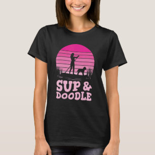 Paddleboarding Dog SUP & Doodle T-Shirt
