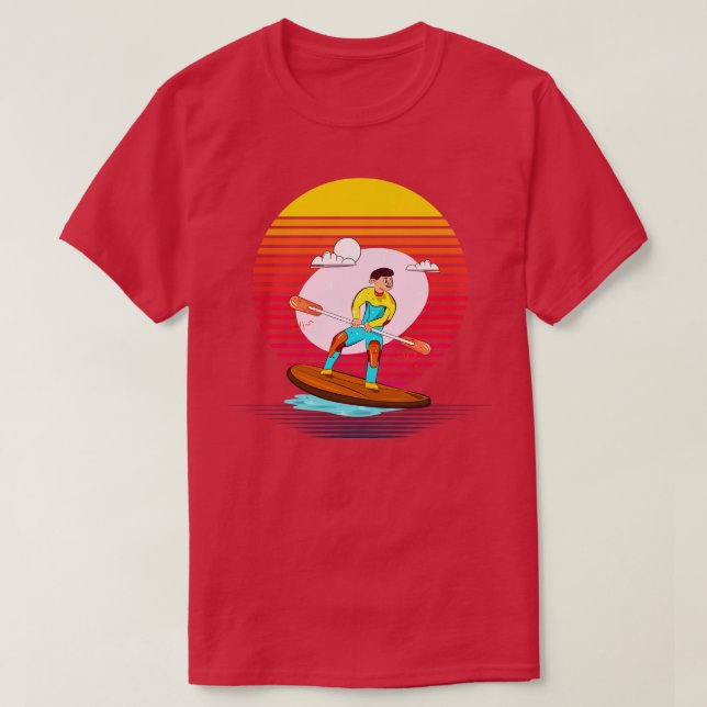 Paddleboarding Vapour T-Shirt (Design Front)
