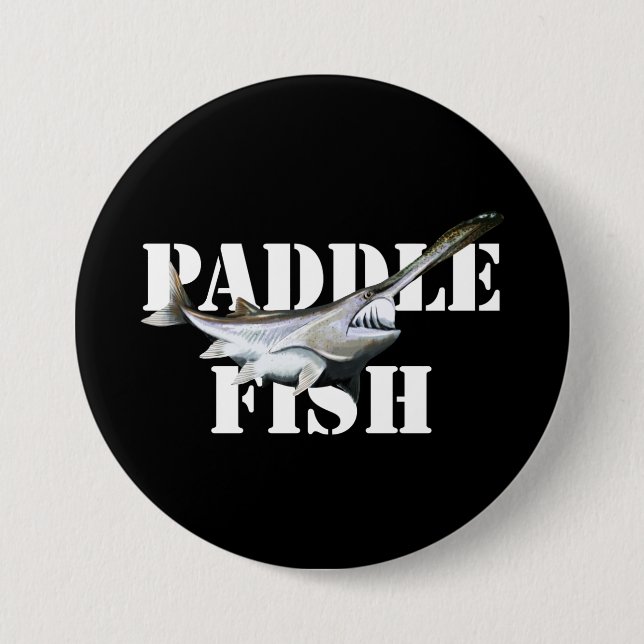 Paddlefish 7.5 Cm Round Badge (Front)
