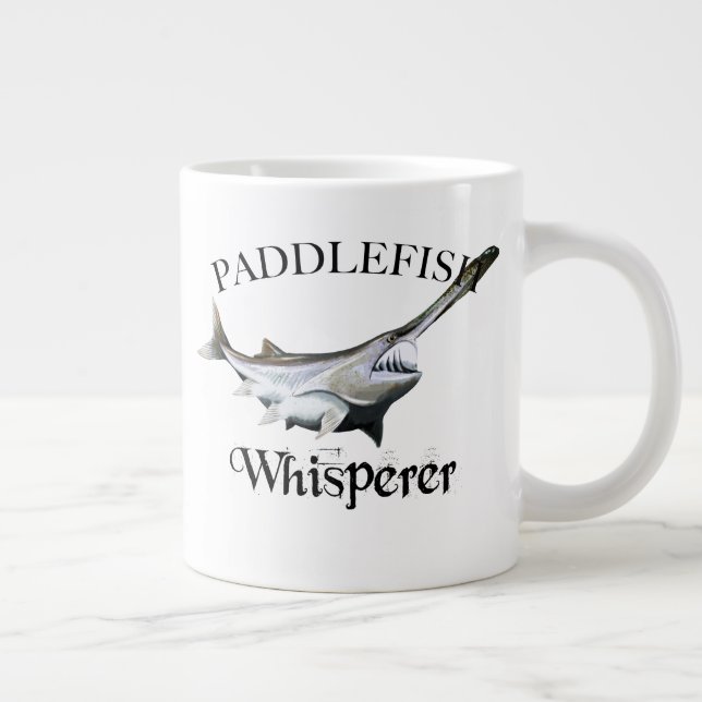 Paddlefish Whisperer Large Coffee Mug (Right)