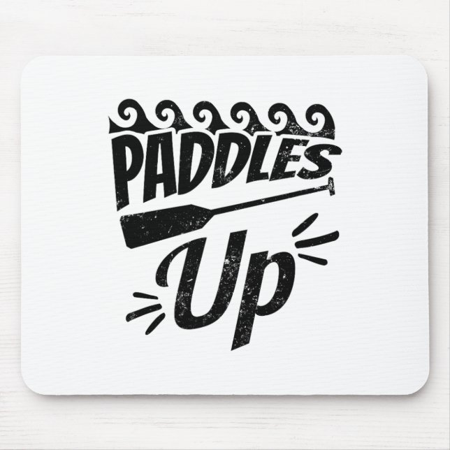 Paddles Up Design Dragon Boat  Mouse Mat (Front)