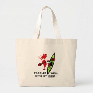 Paddles Well With Other Large Tote Bag