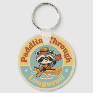Paddlin’ Through Longueuil with a Friendly Raccoon Key Ring