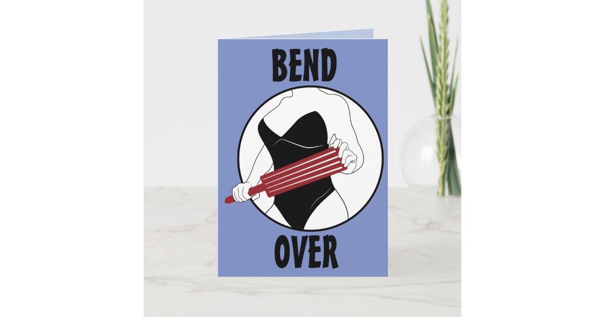 Paddling Birthday Card Woman With Paddle Funny Zazzle