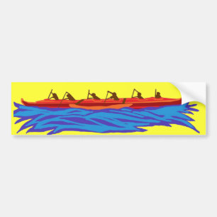 Paddling crew bumper sticker