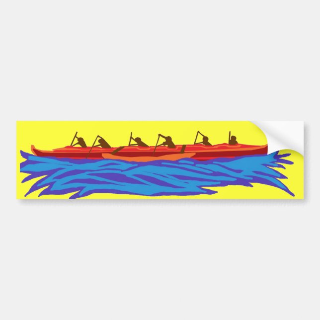 Paddling crew bumper sticker (Front)