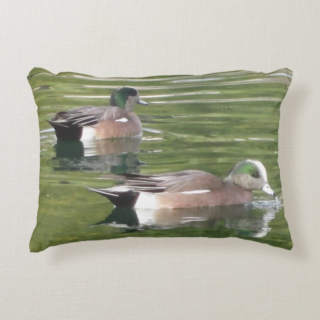 Paddling Ducks Decorative Cushion (Front)