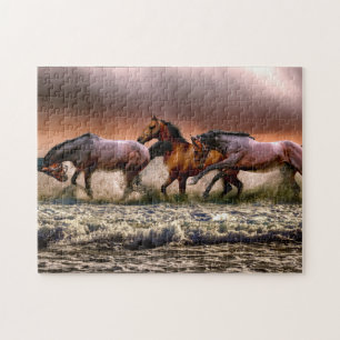 Paddling Horses Jigsaw Puzzle