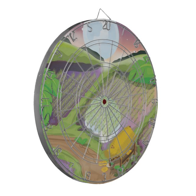 Paddy field dartboard (Front Left)