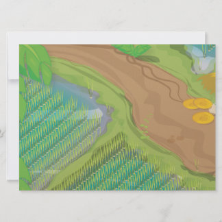 Paddy field invitation