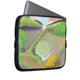 Paddy field laptop sleeve