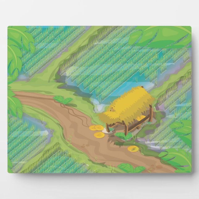 Paddy field plaque (Front)