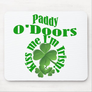 Paddy O'Doors, funny Irish name Mouse Mat