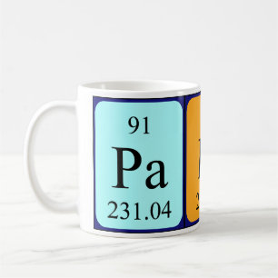 Paddy periodic table name mug