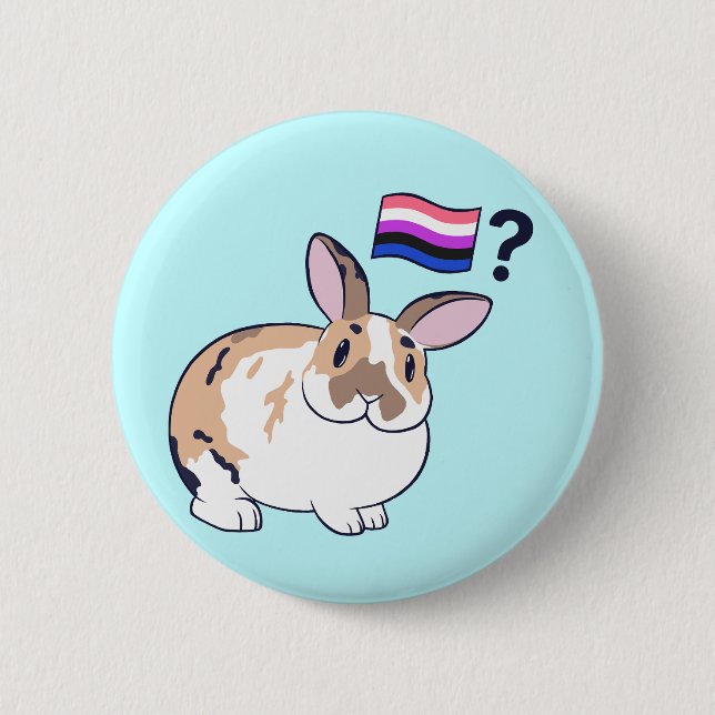 Paddy Pride Badge (Genderfluid) (Front)