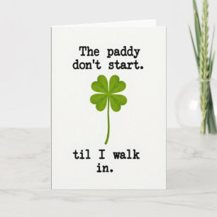 Paddy Walk In Festive Card