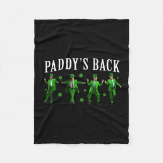Paddy's Ck Funny Trump St Patrick's Day Irish Sham Fleece Blanket