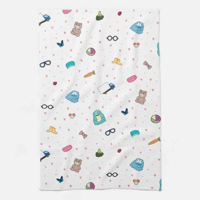 Paddy's favorites tea towel  - art by Irina Kolb (Vertical)