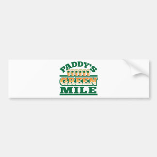 Paddy's GREEN MILE from The Beer Shop Bumper Sticker
