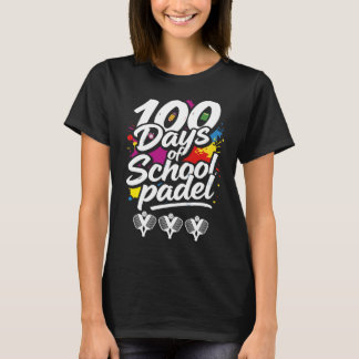 padel 100 Days Of School teacher lover Sport Cute T-Shirt