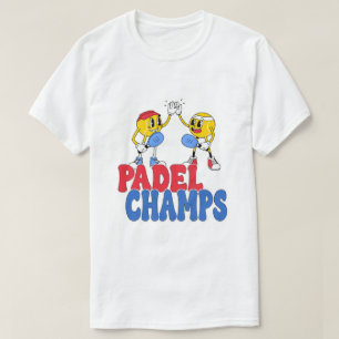 Padel Champs Retro Cartoon Sports High 5 T-Shirt